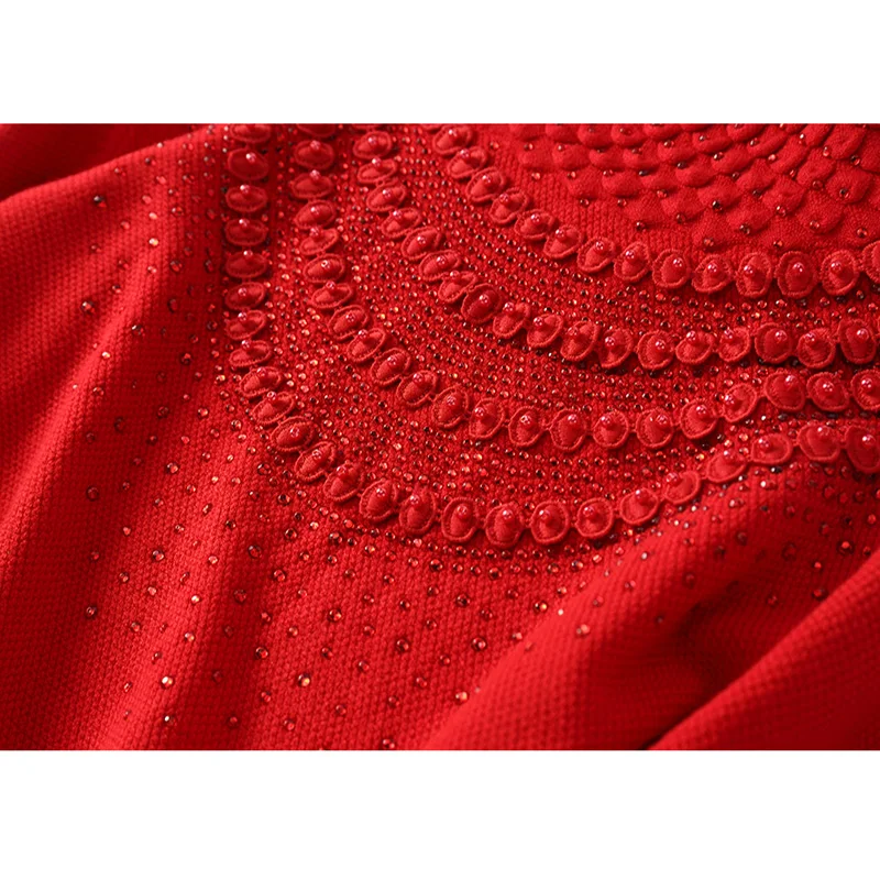 Autumn Vintage Style High-neck Women's Sweater Fashion Embroidered Decoration 2021 New Pink Bottoming shirt | Женская одежда