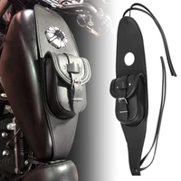 motorcycle gas fuel tank leather bag dash console center pouch black bag leather for harley sportster xl 883 1200 models