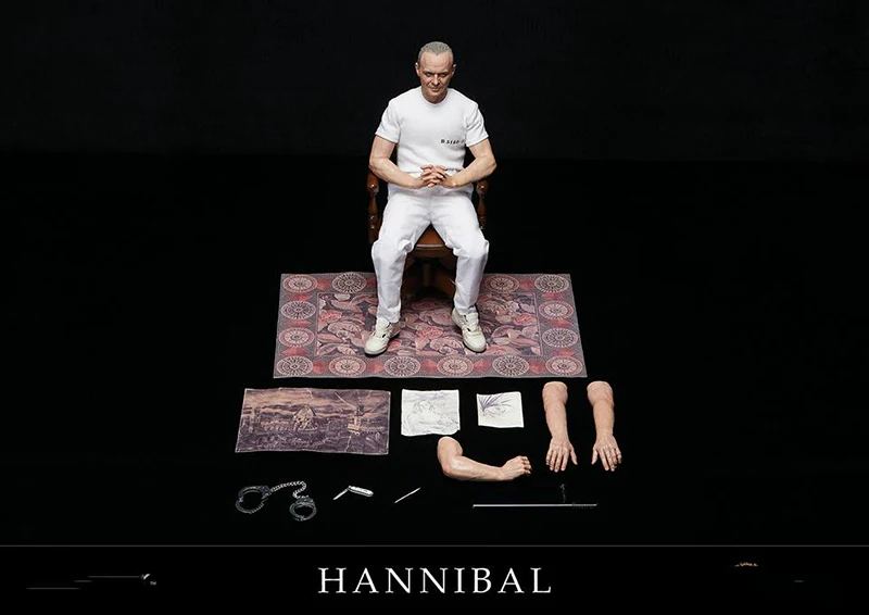 Prison Uniform Ver. 1/6 коллекционный полный набор The Silence of the Lambs 1991 Hannibal Lecter Белая школьная форма Ver - Цвет: Prison Uniform Ver.