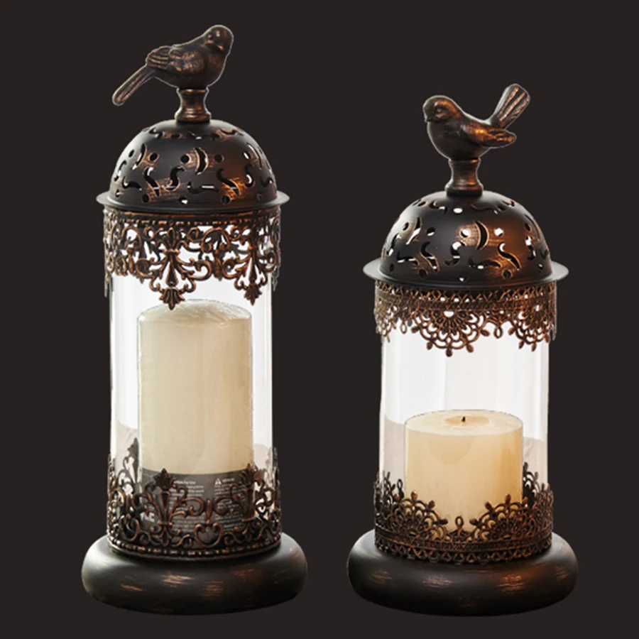 Декоративные подсвечники фонари металлический полый подсвечник большие