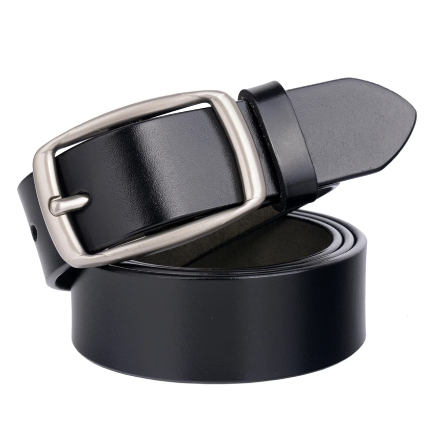 Ремень женский классический из натуральной кожи с классической пряжкой |