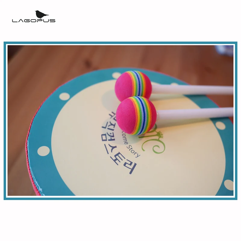 Мягкие деревянные детские барабаны перкуссия в Корейском стиле музыкальный