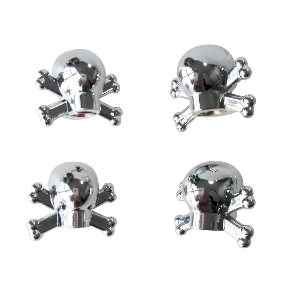 4pcs Universal Car Truck Bike &quotSkull&quot Tire air Valve Stem Caps Wheel Rims #LQ1299 | Автомобили и мотоциклы