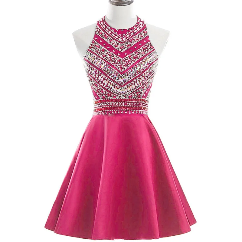 Gardlilac Halter короткое платье для встречи выпускников 2021 вечернее вечерние красное
