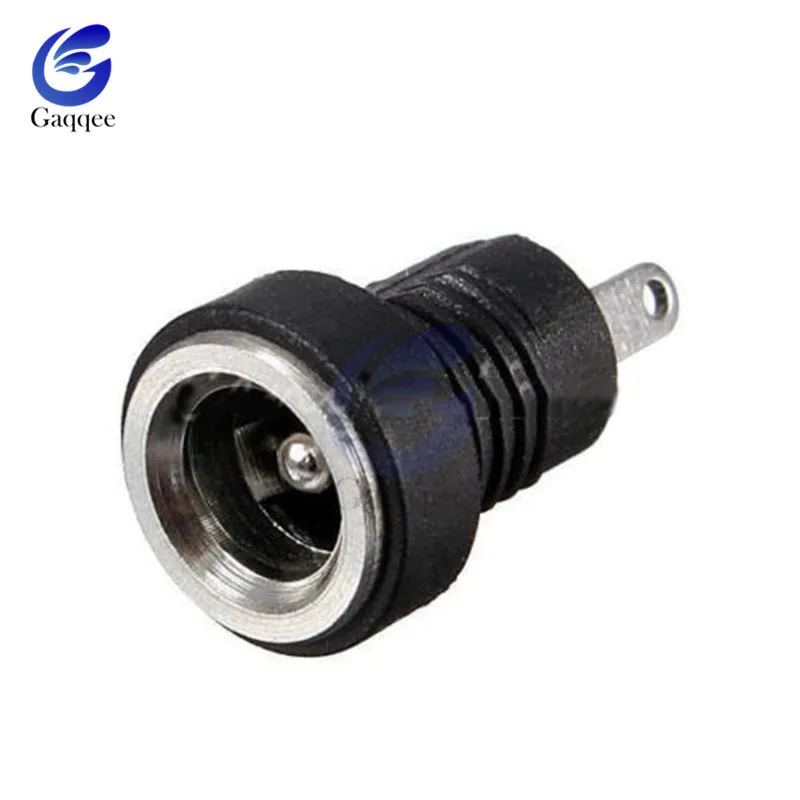 50 шт. медный женский панельный соединитель 5 мм x 2 1 разъем питания постоянного