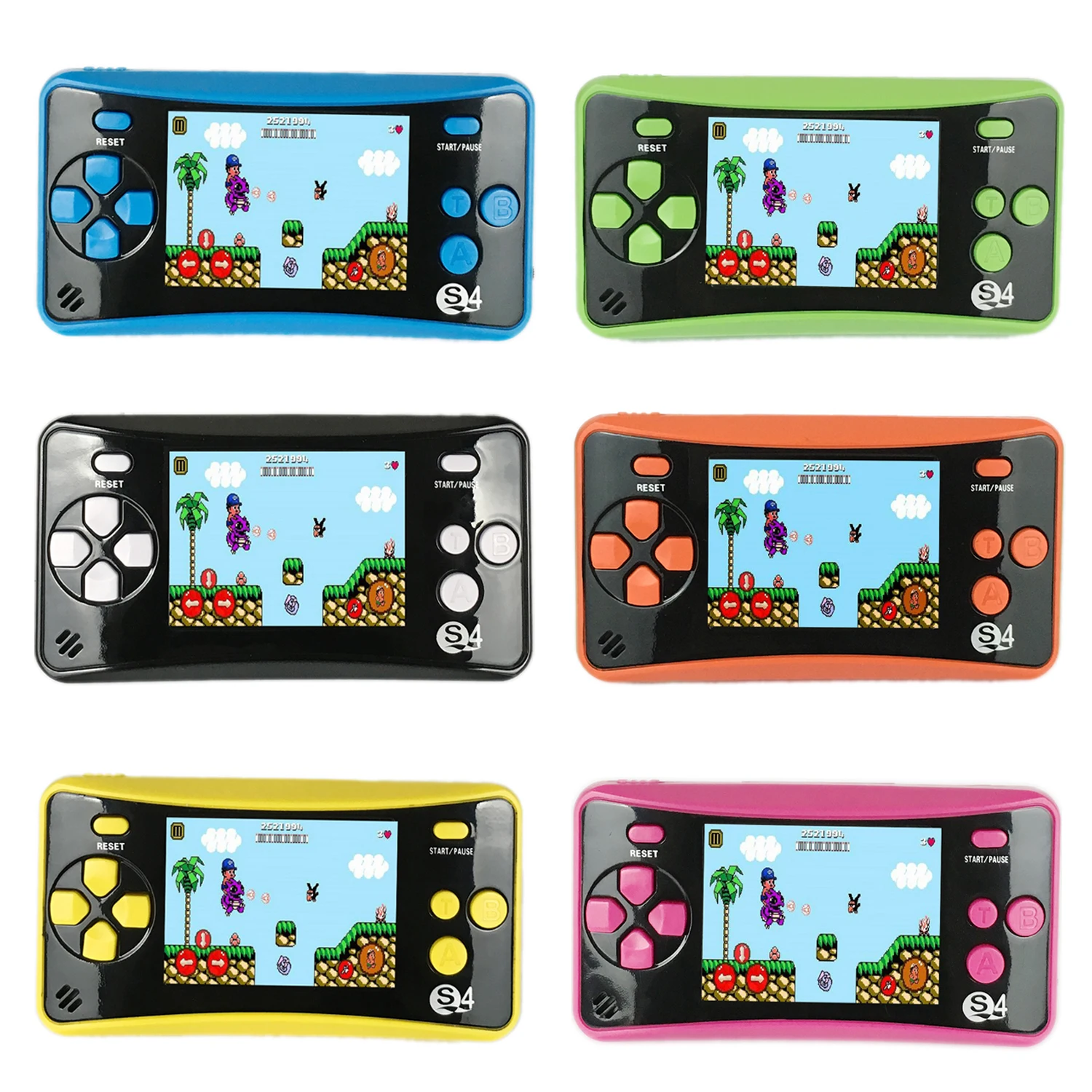 Мини ТВ видео игровые консоли JJFUN QS-4 портативная игровая консоль AV порт Ретро встроенные 182 классические игры 2,5 дюймовый ЖК-плеер