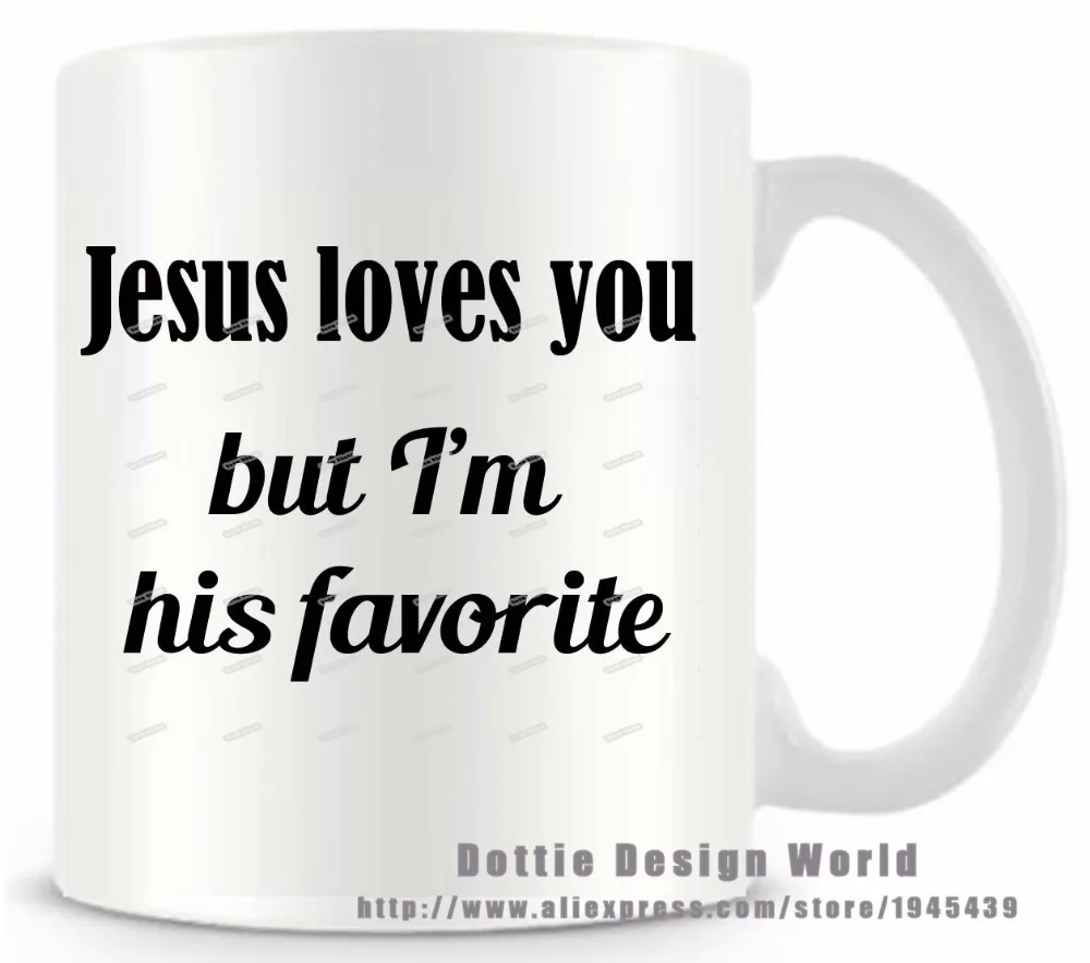 Иисус любит вас но я его любимый Забавный Новый кружка для путешествий 11 унций