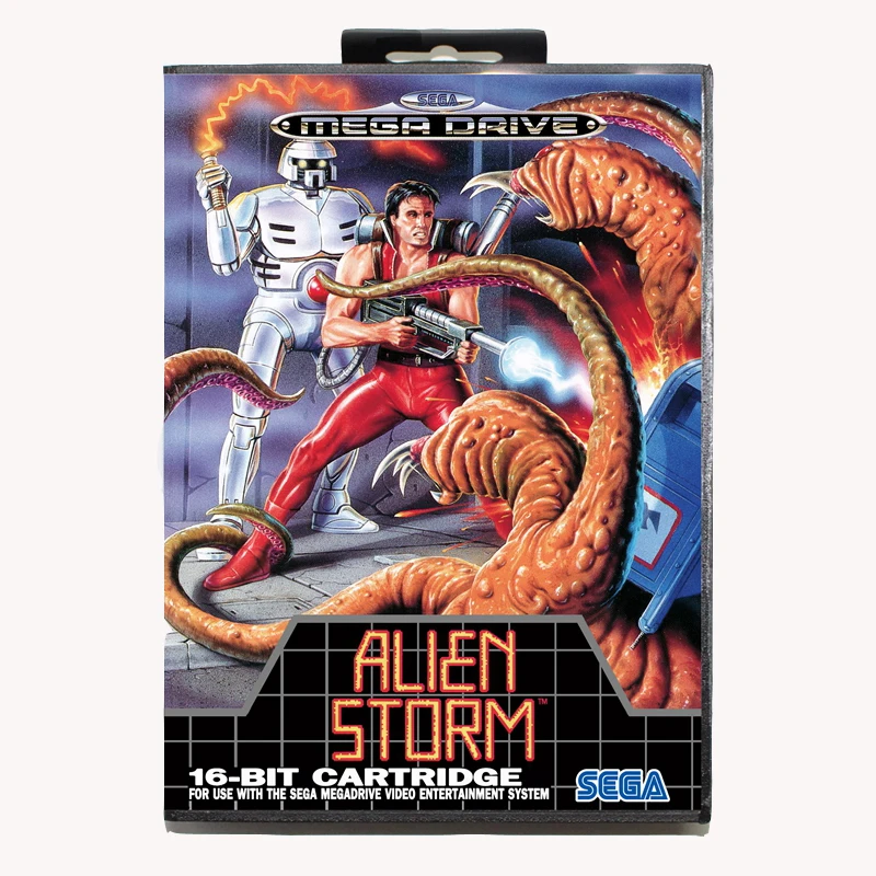 Alien storm 16 бит для игровой карты Genesis MD с коробкой Sega Mega Drive | Электроника