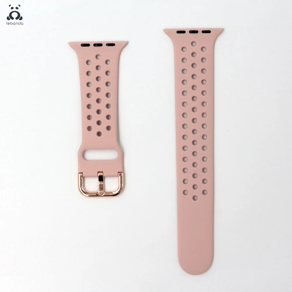 Vintage Rose Lebanda спортивный ремешок для наручных часов Apple Watch 5/4/3/2/1 ремешок для наручных часов iWatch, силиконовой лентой из мягкой дышащей ткани Замена 38/42/40/44 мм - Цвет ремешка: Vintage Rose