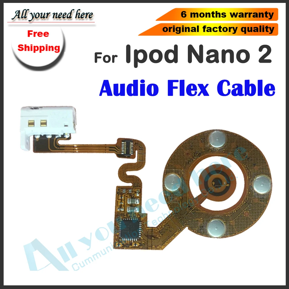 1/2 шт Новый для ipod nano 2 2th аудио гибкий кабель Замена разъема наушников iPod Nano Gen клик
