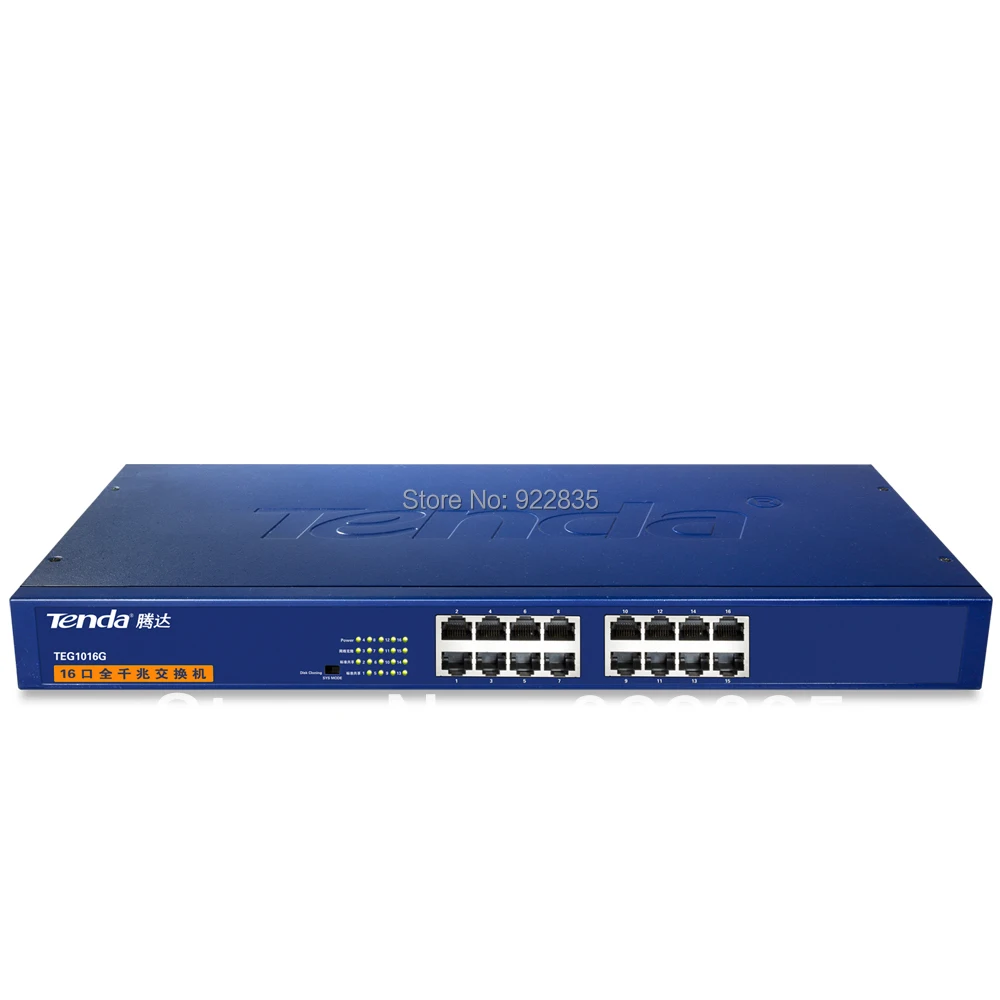 Сетевые коммутаторы Plug &amp Play гигабитная Скорость Tenda тега1016g 10/100 Мбит/с 16 портов