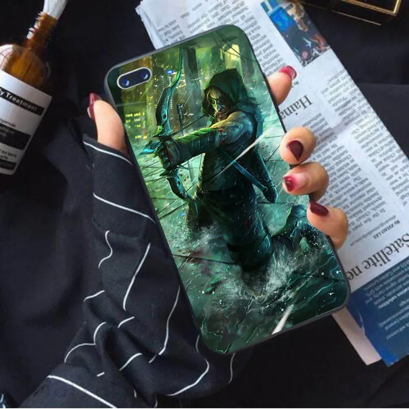 case 18 Чехол для телефона Зеленая Стрела, мягкий чехол для iphone 8 7 Plus X 6 6 S XS Max xr SE 10 5 5S, крутой дизайн, силиконовый чехол для мобильного телефона - Цвет: case 18