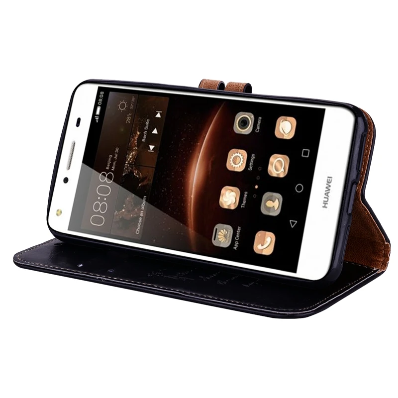 Кожаный чехол-бумажник для huawei Y5II Y5 II/Y6 ii Compact CUN-U29 CUN-L21 CUN-L01 Honor 5A LYO-L21 CUN U29 откидной Чехол с подставкой