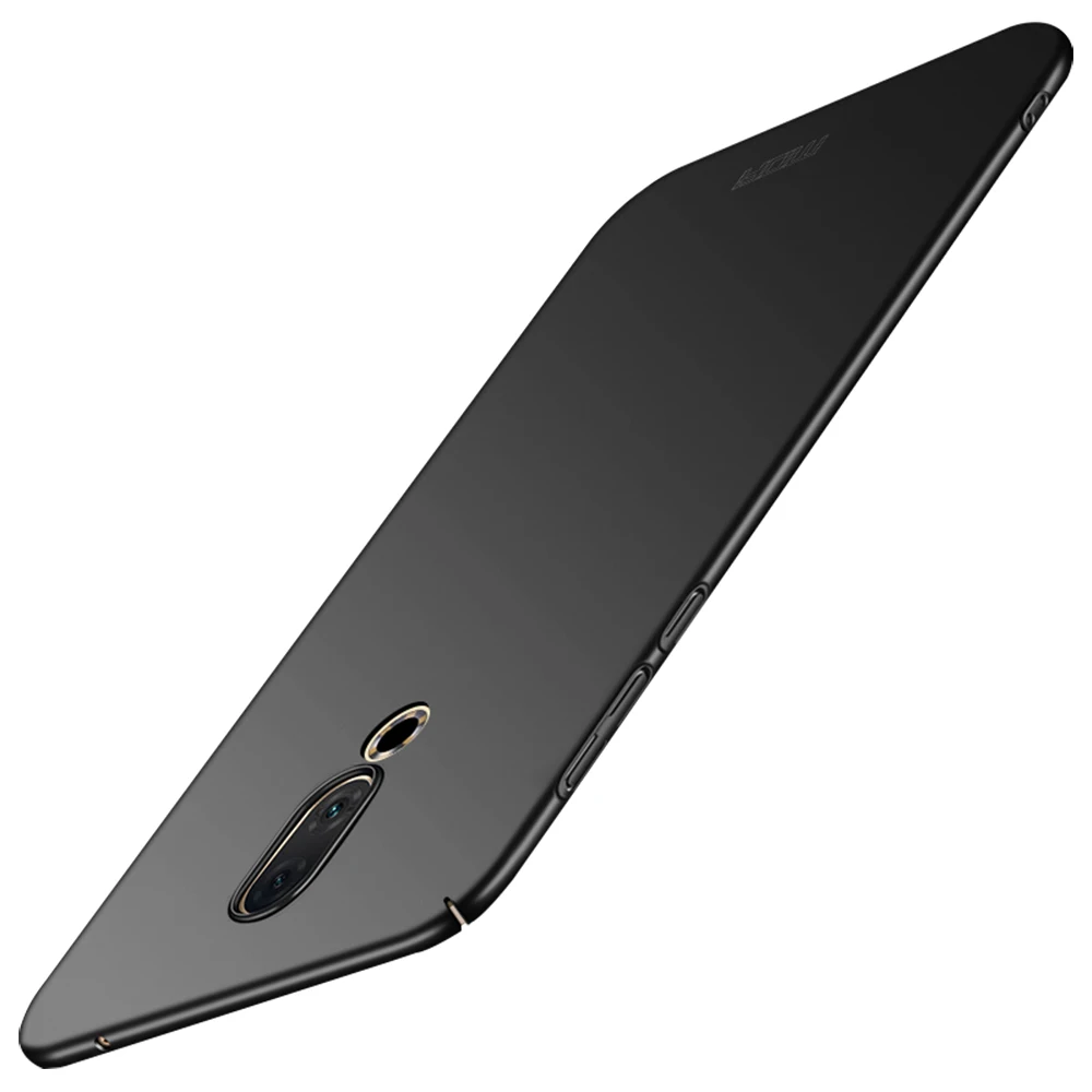 Smooth Black MOFI для Meizu 16/16 Plus 16+ чехол-накладка Жесткий ПК Тонкий чехол для телефона для Meizu 16/16 Plus задняя крышка Гладкий защитный чехол - Цвет: Smooth Black