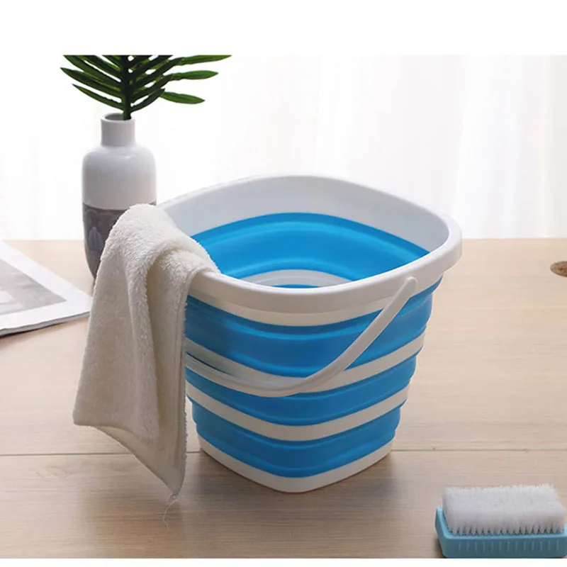 10 л Силиконовое ведро для пешего туризма/рыбалки/складное кубическое мойки