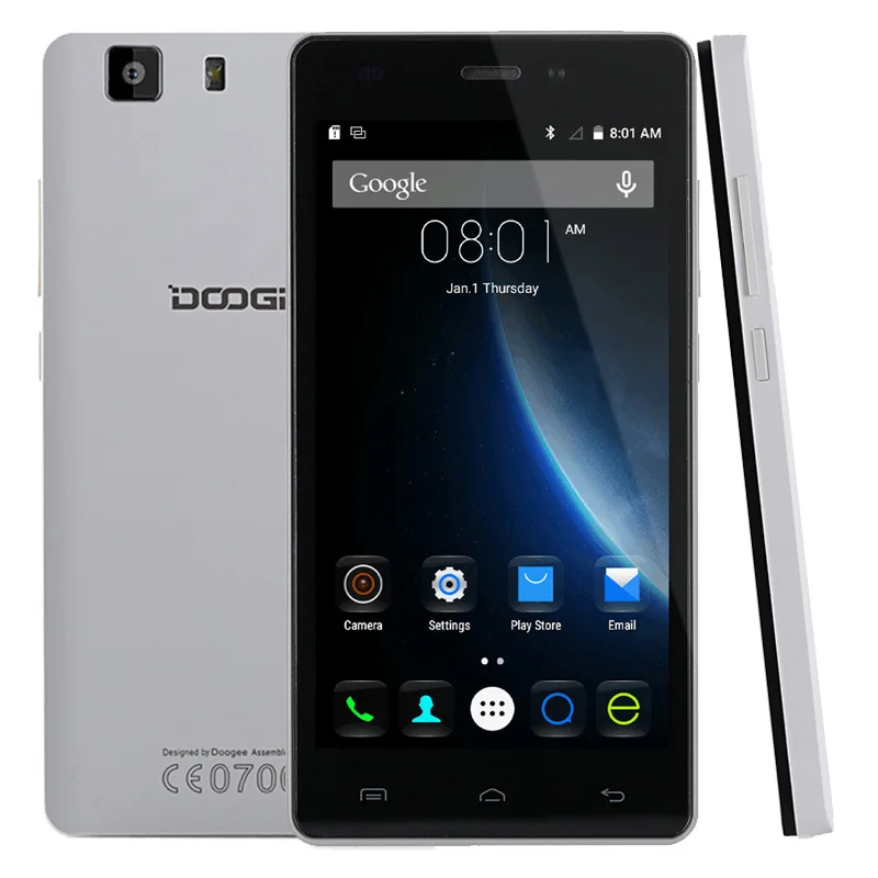 Original DOOGEE X5 PRO X3 5.0 'ɺndroid 5.1 Смартфон MT6580 Quad Core 1.3 ГГц RAM 1 ГБ + ROM 8 GPS GSM и WCDMA 2400 мАч |