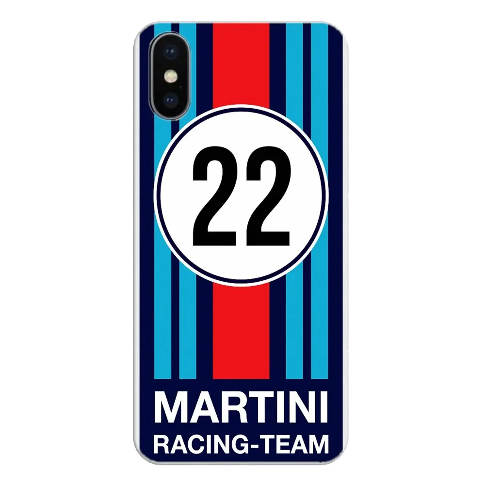 Silicone Phone Shell Case GOP Martini Racing Colores Mueve Logo Print For Apple iPhone 4 4S 5 5S 5C SE 6 6S 7 8 X XR XS Plus MAX |