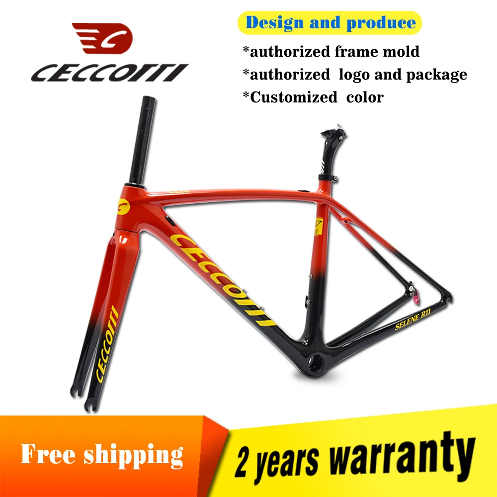 Новинка 2020 рама для шоссейного велосипеда Ceccotti T1000 скоростная велосипедная Рама