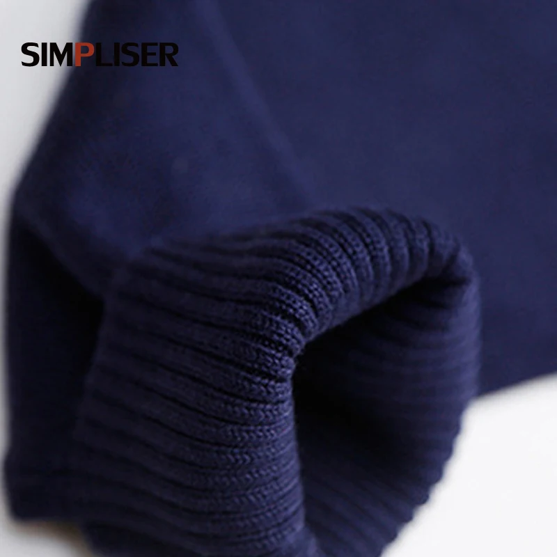 Осень-зима 2020 Женский винтажный Модный Свободный пуловер SIMPLISER контрастных