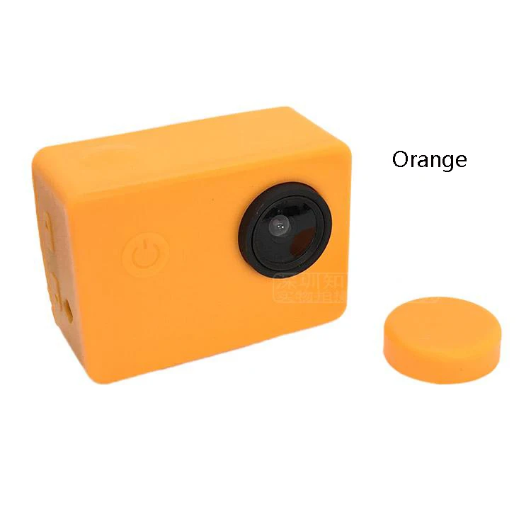 Силиконовый чехол с крышкой объектива для sjcam sj4000 sj5000 защитный чехол грязеотталкивающий резиновый мягкий мешок аксессуары для спортивной экшн-камеры