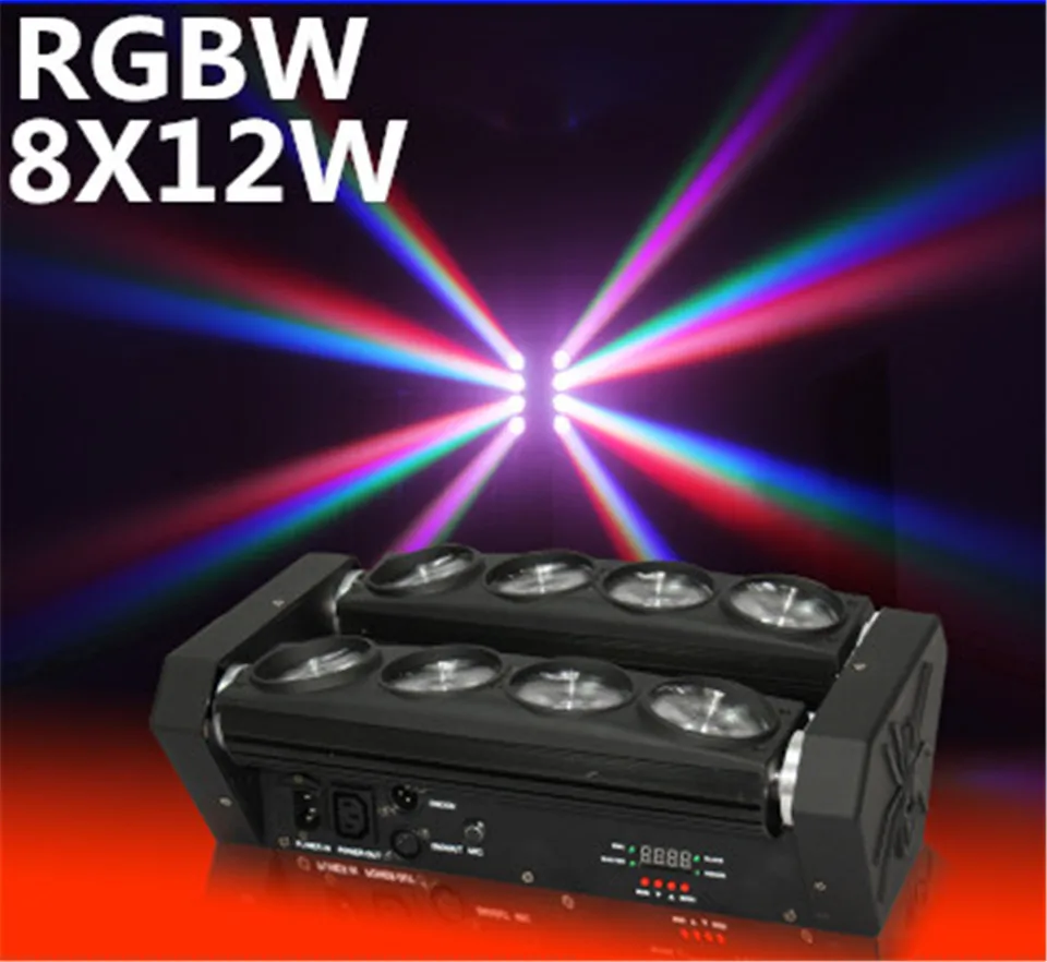 Светодиодный светильник паук 8x12 Вт 4 в 1 RGBW fascio capo commovente del Led Spider rgbw Fascio Capo Commovente