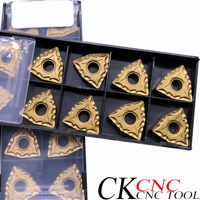10 шт. токарный станок с ЧПУ твердосплавная вставка TCMT432 для стального чугуна из