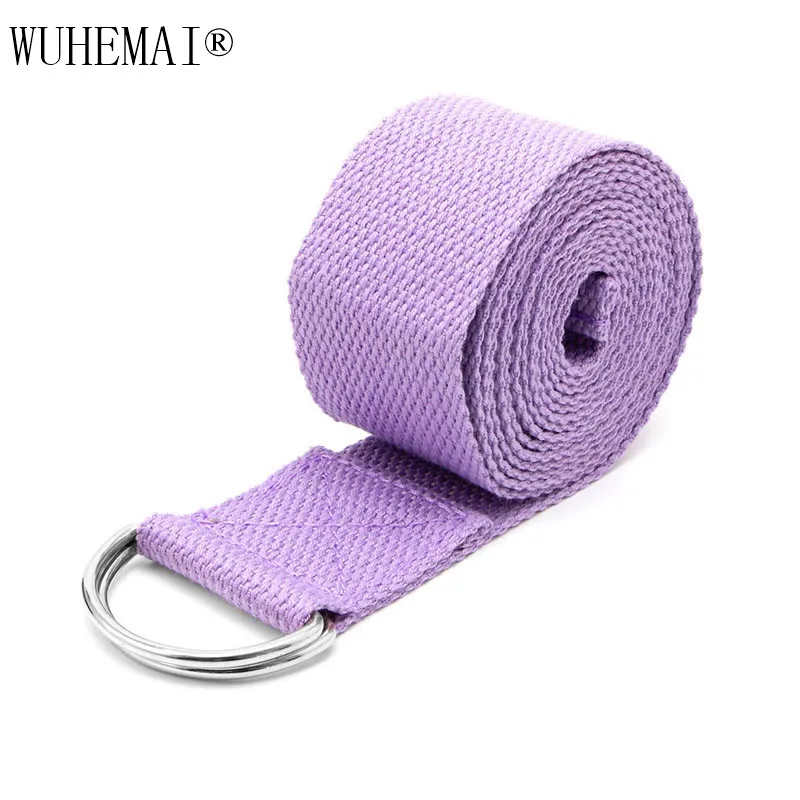 Йога стрейч ремень Multi-Цвета D-Ring Belt Фитнес тренажерный зал веревки рисунок талия ног сопротивление Фитнес полосы йога ремень