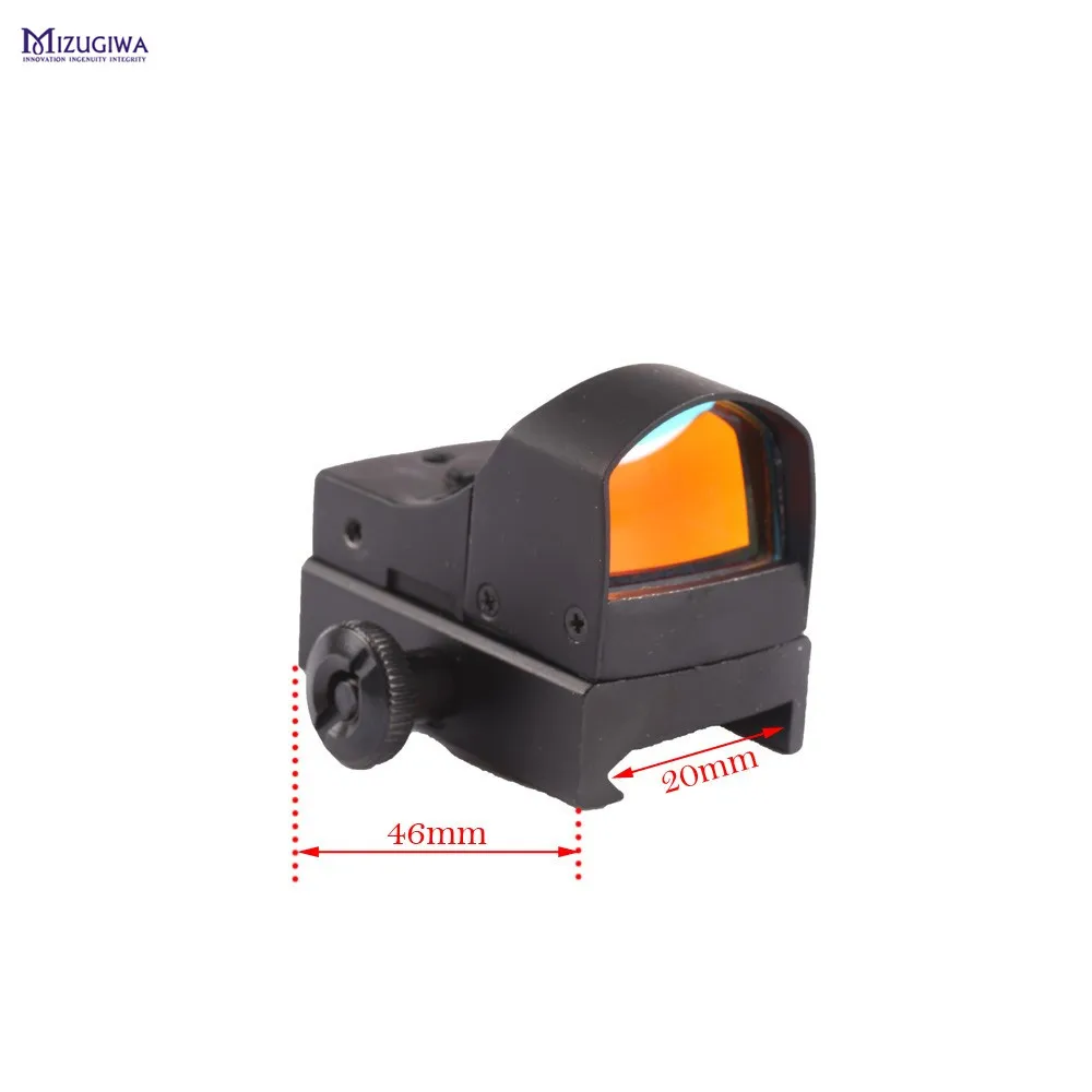 Мини Micro Reflex Red Dot Scope лазерный прицел 20 мм Weaver Picatinny w/Зонт Регулируемая яркость
