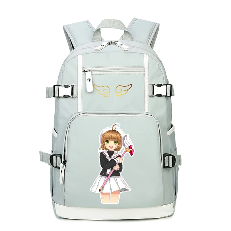 Аниме карты Captor розовый милый рюкзак Mochila Feminina SAKURA Kawaii женские сумки на плечо холщовые школьные сумки рюкзак для книг