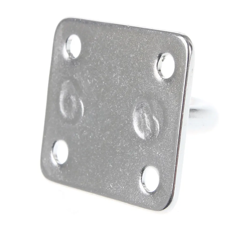 4 отверстия лодка Deck Eye Plate Rope крепежная прямоугольная фурнитура с кольцом из