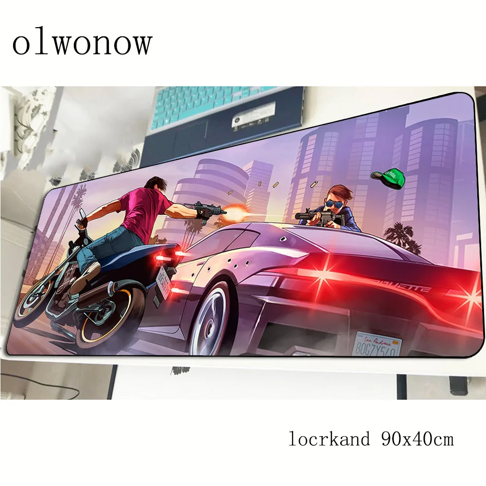 Коврик для мыши gta V 90x40 см цветной игровой коврик геймерский великолепный