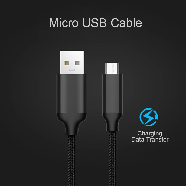 1 м микро USB кабель 5 в 3A Быстрая зарядка для синхронизации данных Samsung Xiaomi Android MP3