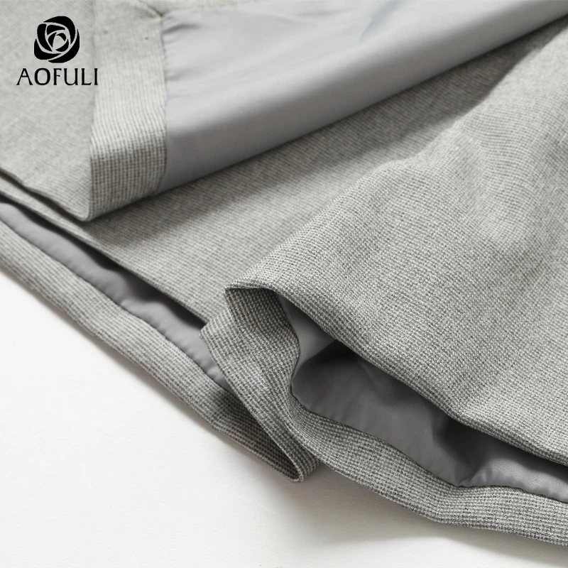 Женские ассиметричные шорты AOFULI летние большого размера L/XL/5XL A3566|Женские шорты| |