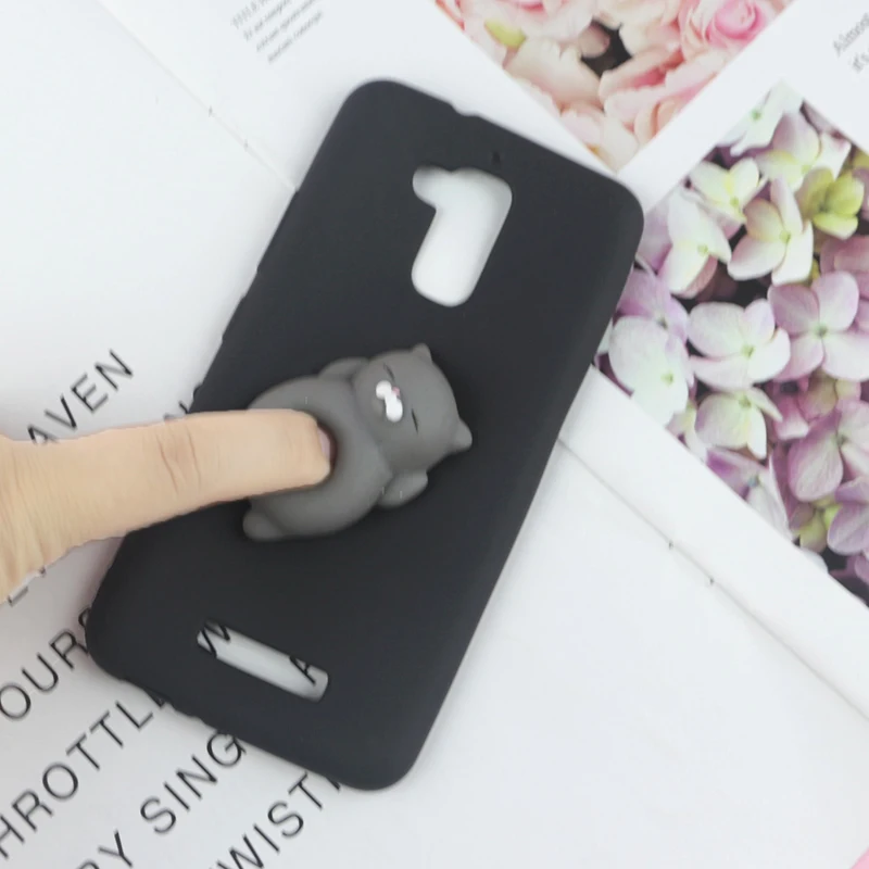 Мягкими 3D игрушки телефон Cat Чехол для Asus Zenfone 3 Max ZC520TL ZC553KL ZE520KL 4 ZC554KL Selfie ZD552KL ZD553KL