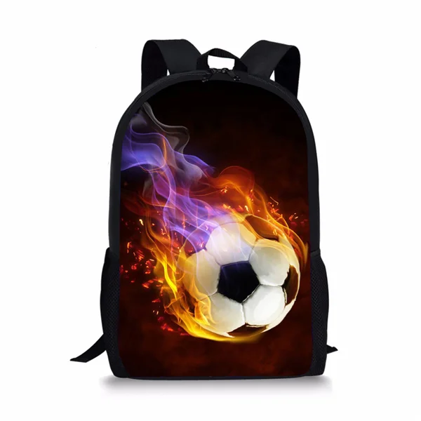 W452C FORUDESIGNS/3 шт./компл. детские школьные сумки для детей мальчиков огненные ноги мяч шаблон в начальной ортопедической рюкзаки на плечо - Цвет: W452C