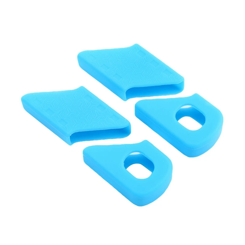 Bicycle Arm Protector MTB Mountain Bike Crankset Cap Protector Silicone Bicycle Crank Boots Dust Proof Cover Bike Chain Set Boot