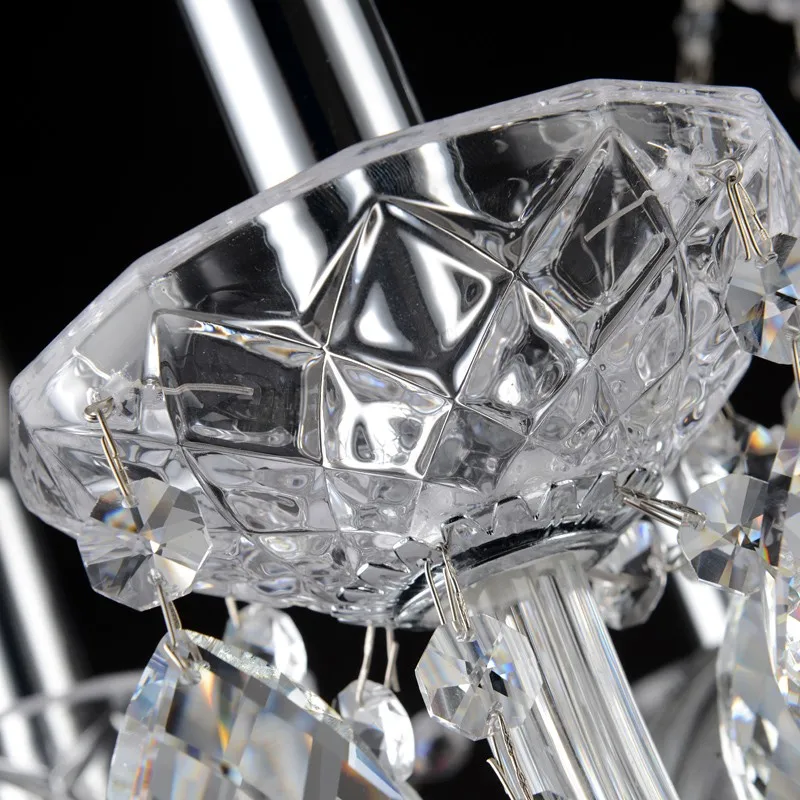 Хром 5 7 подсвечников свадебная стеклянная настольная лампа абажур прозрачные