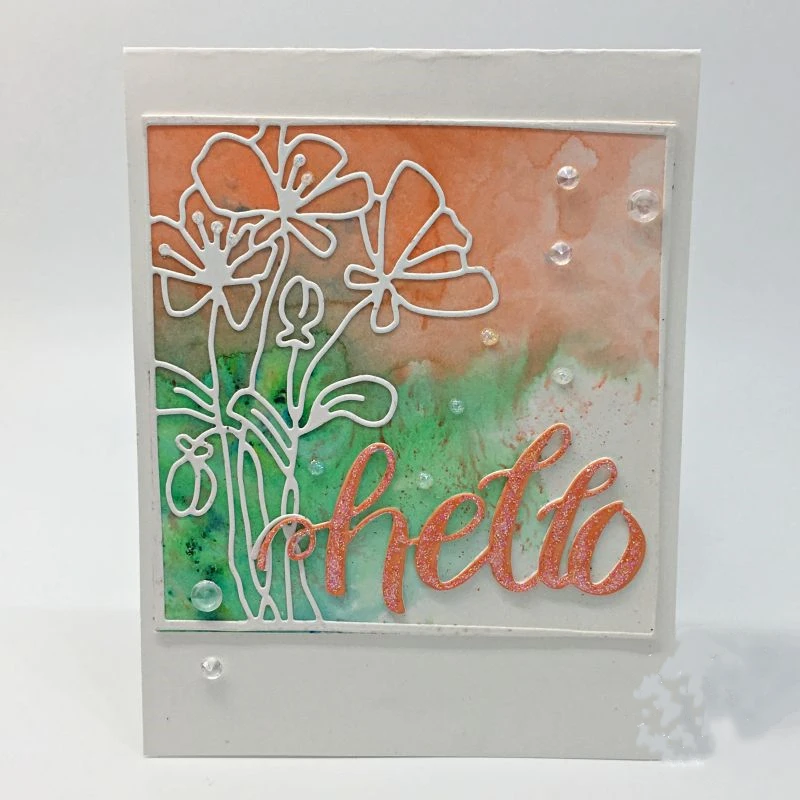 Цветочная рамка баннеры смешанный узор металлические штампы трафарет для