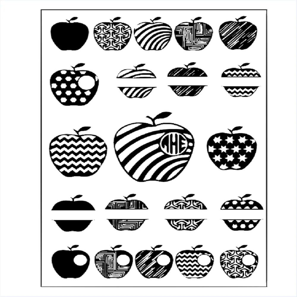 11*16 см Apple Seal металлическая пресс форма и штамп 3D DIY Скрапбукинг трафарет тиснение