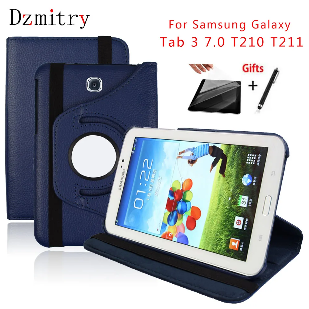 Чехол подставка с поворотом на 360 градусов для Samsung Galaxy Tab 3 7 0 дюйма Φ чехол