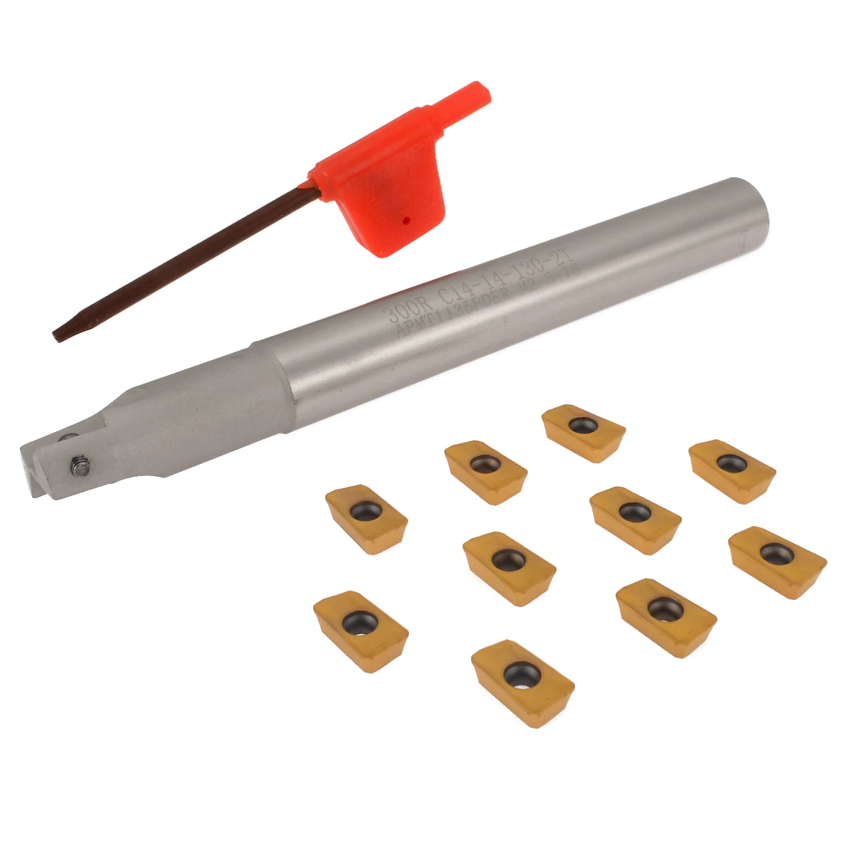 1 шт. BAP 300R C14 14 130 сменный фреза из легированной стали + 10 APMT1135PDERDP вставки прочные