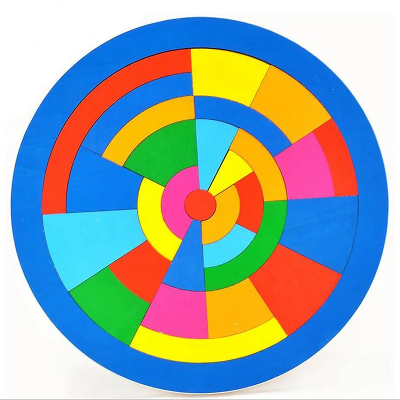 29 шт. Goki обучающая красочная деревянная игра головоломка игрушка доска ребенок