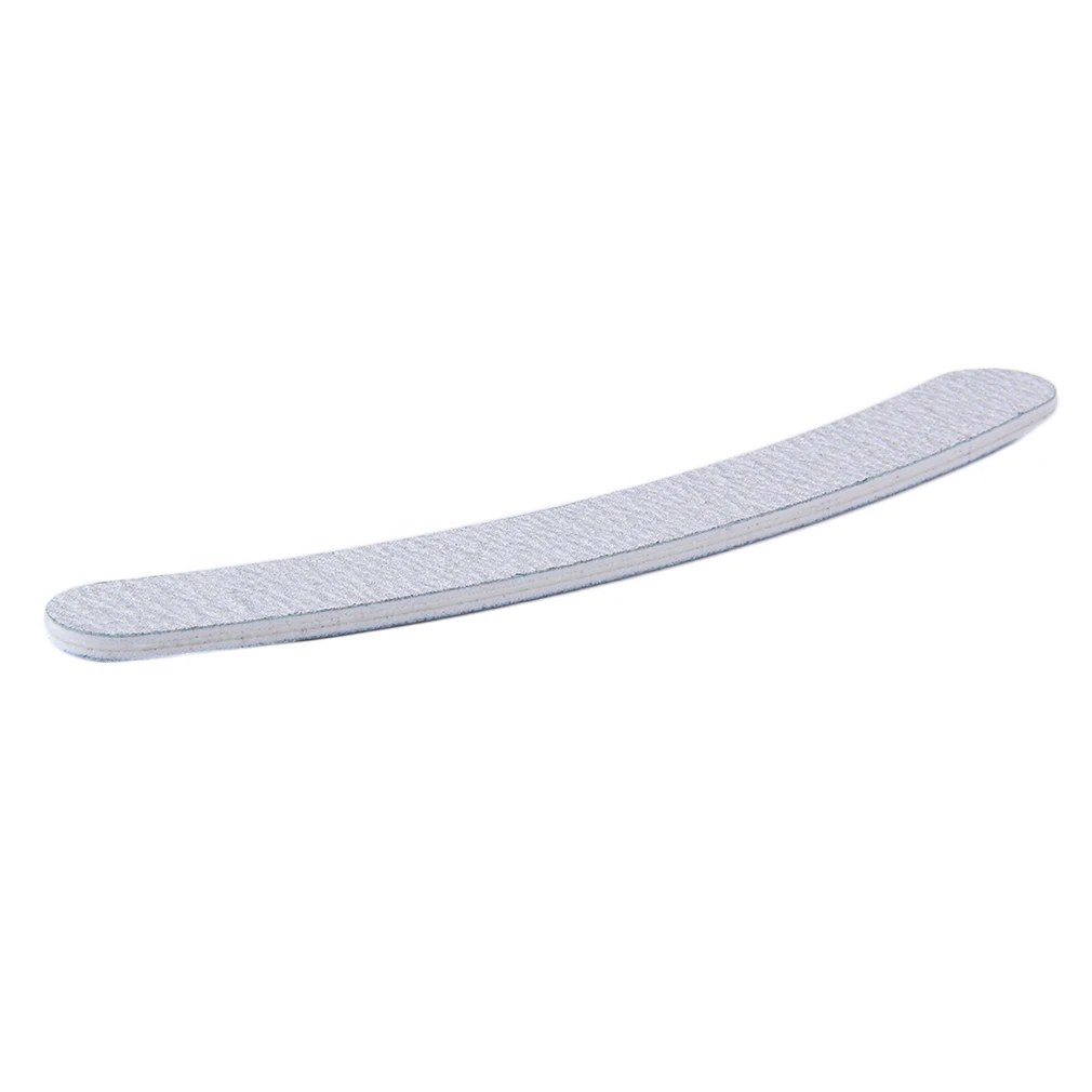 Двухсторонние изогнутые пилочки для ногтей двухсторонний зернистый