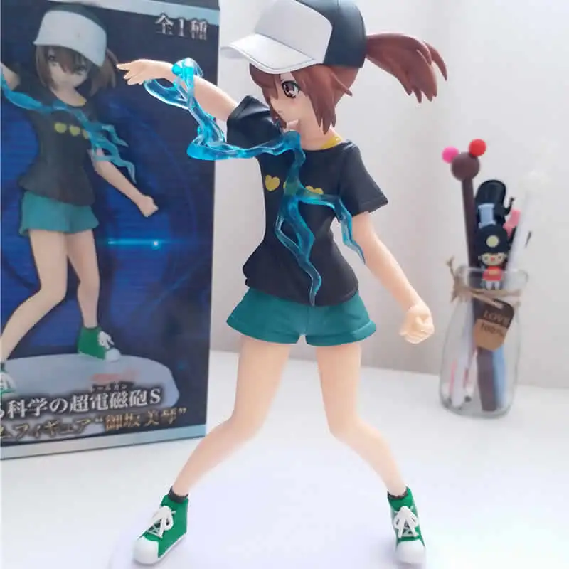 Экшн фигурка Toaru Kagaku без железнодорожного пистолета Mikoto Misaka из ПВХ коллекционная