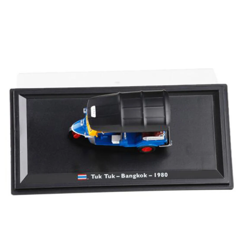 1:43 Масштаб, металлический сплав, классический тук, 1980, трехколесный велосипед, такси, модель автомобиля, литые автомобили, игрушки для коллекции