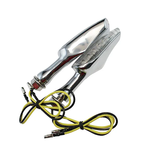 Универсальный Алюминий Корпус Янтарный светодиод мотоцикл указатель поворота