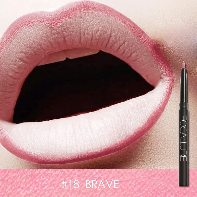 FA39-Lip Liner-18 FOCALLURE профессиональный 19 цветов Подводка для губ водонепроницаемый карандаш для губ водостойкие инструменты для губ Макияж для губ - Цвет: FA39-Lip Liner-18