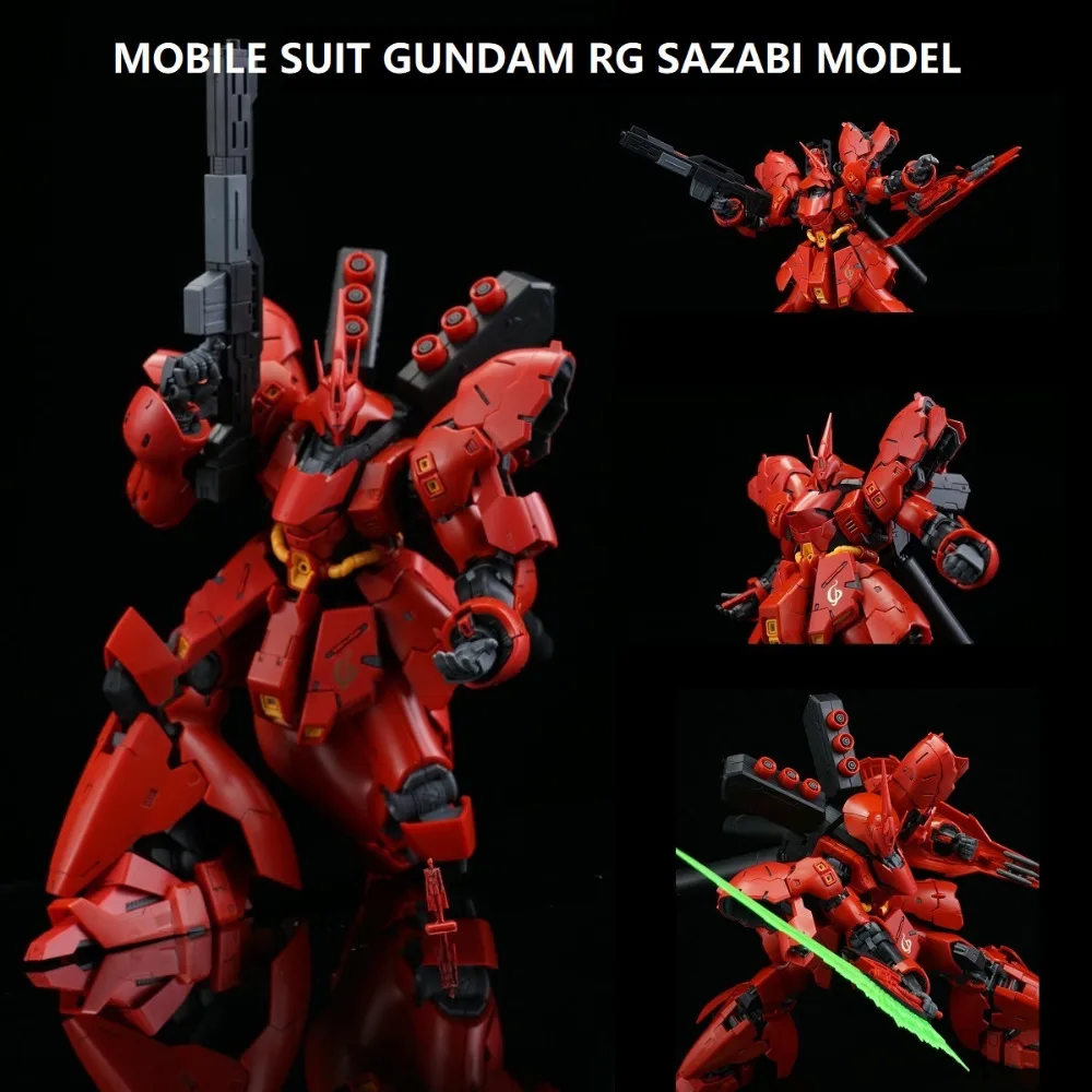 Японский Bandai оригинальный воина гундама Модель RG 1/144 MSN 04 SAZABI японский модель