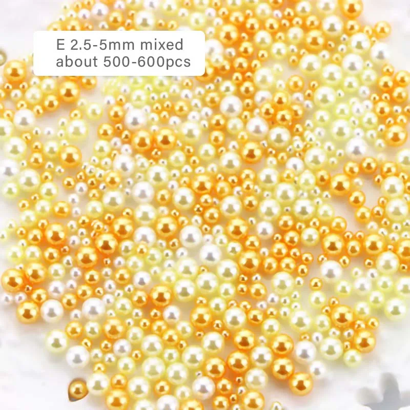 500-600pcs Mix Fish bowl Beads Slime Supplies DIY Glitter Pearls Filler Fluffy Decoration Color Gradient Accessories | Игрушки и хобби