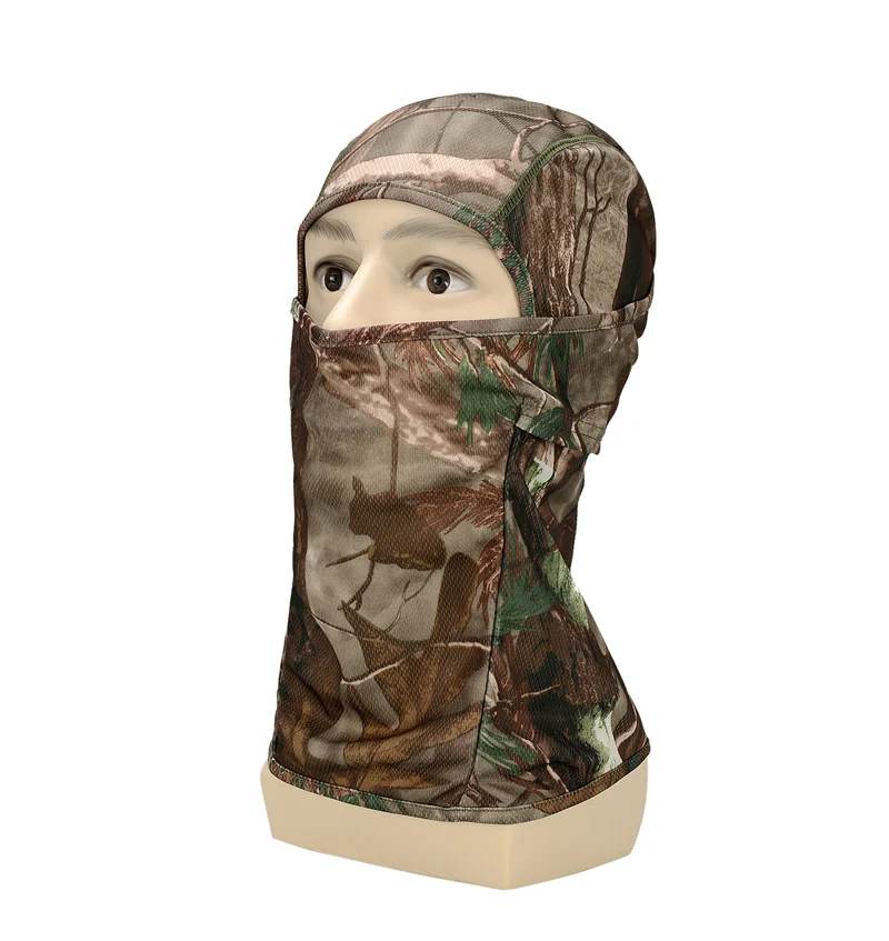 Bionic camouflage Камуфляжная Тактическая Военная маска для лица, дышащая Балаклава, спортивные головные уборы, быстросохнущие шапочки, ветрозащитная шапка, мотоциклетный шлем, лайнер - Цвет: Bionic camouflage